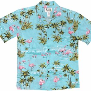 Flamingo Island Greenhawaiian Shirt Made In Hawaii - Summer Hawaiian Shirts - Beach Hawaiian Shirtss  - Thelegend59