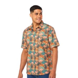 Flamingo Orange Awesome Design Hawaiian Shirt  - Thelegend59