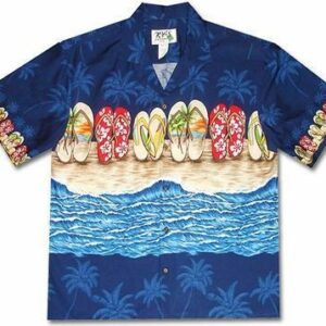 Flip Flop Fetish Bluehawaiian Shirt Made In Hawaii - Summer Hawaiian Shirts - Beach Hawaiian Shirtss  - Thelegend59