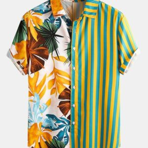 Floral Yellow Nice Design Hawaiian Shirt  - Thelegend59