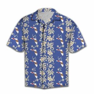 Florida Pattern Tropical Hawaiian Aloha Hawaiian Shirtss  - Thelegend59