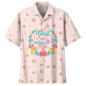 Florist Pink Awesome Design Unisex Hawaiian Shirt  - Thelegend59