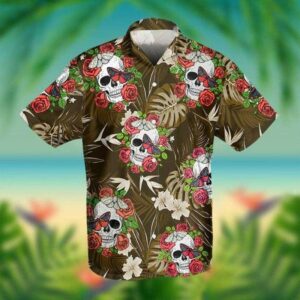 Flowerhawaiian Shirts Hawaiian Shirtskull Hawaiian Shirtsummer Ibe Rohawaiian Shirtse Tropical Hawaiian Aloha Hawaiian Shirts  - Thelegend59