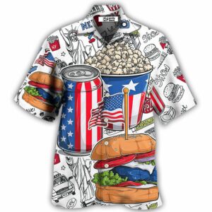 Food Independence Day Hawaiian Shirt - For Men And Women - Kids  - Thelegend59