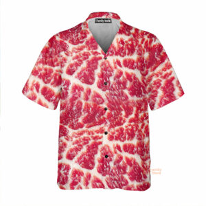 Food Raw Meat Style Funny Hawaiian Shirt - For Men And Women - Kids  - Thelegend59