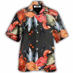 Food Seafood Lover Hawaiian Shirt - For Men And Women - Kids  - Thelegend59
