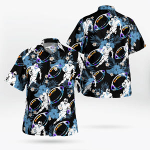 Football Player All Over Print 3D Flowery Aloha Summer Beach Hawaiian Shirt  - Thelegend59
