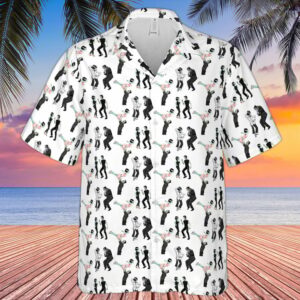 Frankenstein And Bride Dance Movies Dance Scene Mashup Hawaiian Shirt - For Men And Women - Kids  - Thelegend59