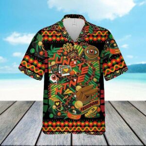 Freedom Symbol For Juneteenth Day Hawaiian Aloha Hawaiian Shirtss  - Thelegend59
