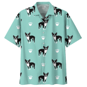 French Bulldog Blue High Quality Unisex Hawaiian Shirt  - Thelegend59
