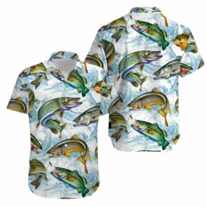 Freshwater Fishing Hawaiian Shirts  - Thelegend59