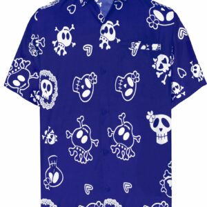 Funky Casual Blue Unique Design Hawaiian Shirt  - Thelegend59
