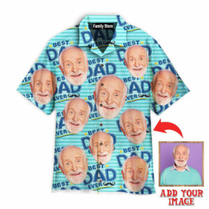 Funny Custom Face Amazing Dad Gift For Best Father Custom Hawaiian Shirt - For Men And Women - Kids  - Thelegend59