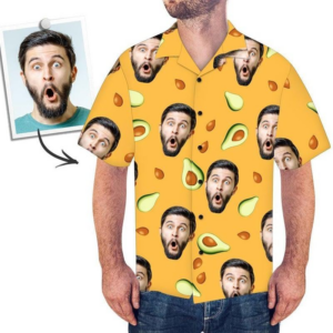 Funny Custom Face Avocado Custom Hawaiian Shirt Pn302060Lb - For Men And Women - Kids  - Thelegend59
