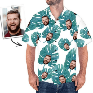 Funny Custom Face Dad Leaves Custom Hawaiian Shirt Pn302042Lb - For Men And Women - Kids  - Thelegend59
