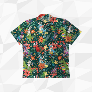 Funny Dinosaur Easter Day Hawaiian Shirts  - Thelegend59