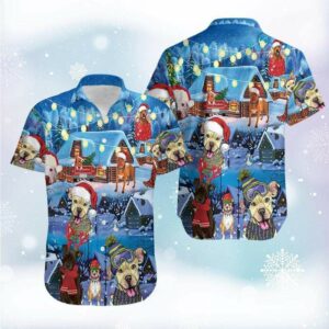 Funny Dog Merry Christmas Hawaiian Shirts  - Thelegend59
