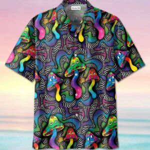 Funny Hippie Mushroom Hawaiian Shirts Colorful Style  - Thelegend59