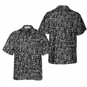 Futhark Norse Islandic And Viking Symbol Hawaiian Shirt - For Men And Women - Kids  - Thelegend59