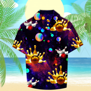 Galaxy Bowling Space Aloha Hawaiian Shirts  - Thelegend59