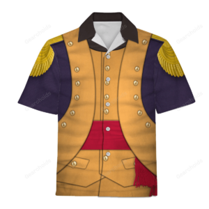 George Washington Uniform Hawaiian Shirt - For Men And Women - Kids  - Thelegend59