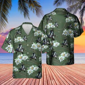 German Armed Forces Bundeswehr Kampfhubschrauber Tiger Green Awesome Design Unisex Hawaiian Shirt  - Thelegend59