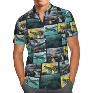 German World War  Blue Amazing Design Unisex Hawaiian Shirt  - Thelegend59