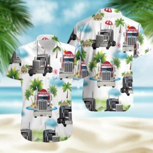 Gift For Dad Fathers Day Simple Truck White Hawaiian Aloha Hawaiian Shirtss  - Thelegend59