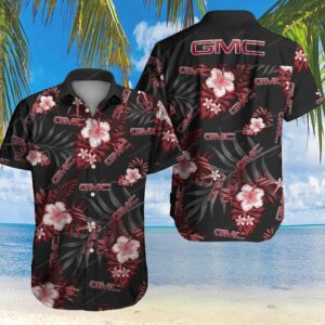 Gmc Hawaiian Graphic Print Short Sleeve  - Thelegend59