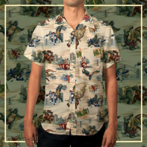 Godzilla King Of Monster Hawaiian Shirt - For Men And Women - Kids  - Thelegend59