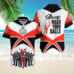 Golf Lover Always Wash Your Balls Hawaiian Shirts Pn303057Lb - For Men And Women - Kids  - Thelegend59