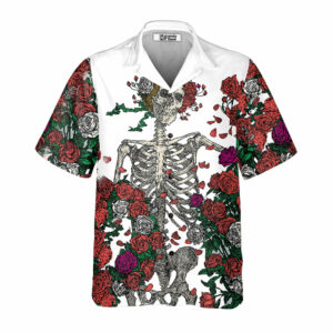 Grateful Dead Skull Hawaiian Shirt - For Men And Women - Kids  - Thelegend59