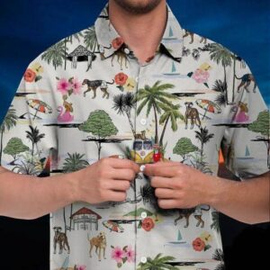 Greyhound Hawaiian Shirt Hawaii Beach Retro  - Thelegend59