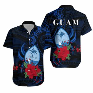 Guam Hawaiian Shirt Flowers  - Thelegend59