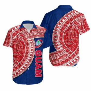 Guam Hawaiian Shirt Rugby Version Coat Of Arms N  - Thelegend59