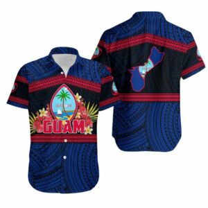 Guam Rugby Patterns Hawaiian Shirt  - Thelegend59