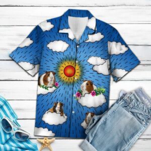 Guinea Pig Summer Cloud Blue Nice Hawaiian Shirt  - Thelegend59