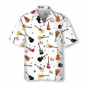 Guitar Musical Note Hawaiian Shirt - For Men And Women - Kids  - Thelegend59