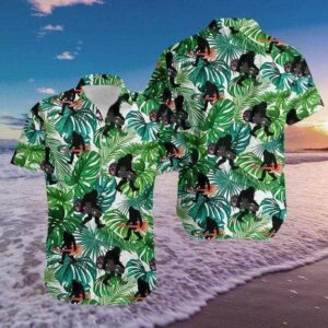 Guitarist Bigfoot Love Music Summer Vibe Tropical Hawaiian Aloha Hawaiian Shirtss  - Thelegend59