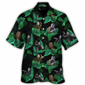 Halloween Character Horror Movies Tropical Style - Hawaiian Shirt - For Men And Women - Kids  - Thelegend59