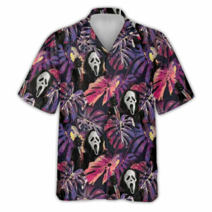 Halloween Ghostface Movies Tropical Style - Hawaiian Shirt - For Men And Women - Kids  - Thelegend59