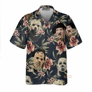 Halloween Horror Movie Tropical Style - Hawaiian Shirt - For Men And Women - Kids  - Thelegend59
