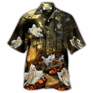 Halloween Night And Ghost - Hawaiian Shirt - For Men And Women - Kids  - Thelegend59