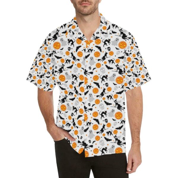 Halloween Pattern Men'S All Over Print Hawaiian Shirt  - Thelegend59