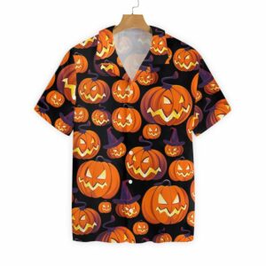 Halloween Pumpkin Hawaiian Shirt - For Men And Women - Kids  - Thelegend59