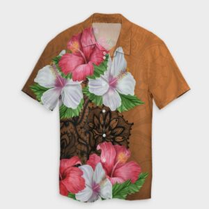 Hawaii Hibiscus Flower Polynesia Hawaiian Shirt  - Thelegend59