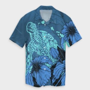 Hawaii Hibiscus Turtle Hawaiian Shirt  - Thelegend59