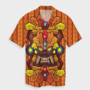 Hawaii Tiki Pattern Hawaiian Shirt  - Thelegend59