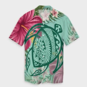 Hawaii Turtle Hibiscus Plumeria Hawaiian Shirt Hug Style  - Thelegend59