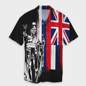 Hawaiian Hawaii King Flag Hawaiian Shirt  - Thelegend59